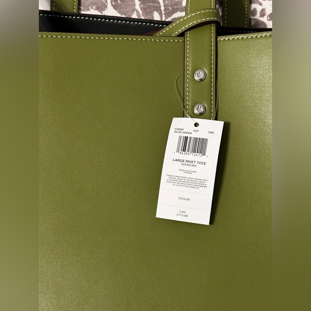 Authentic Large Re-Laceable Tote In Coachtopia Leather - Picture 12 of 14